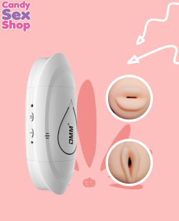123.  Dmm   Voice And Vibrating Cup Masturbator   White (ja6888) (2)