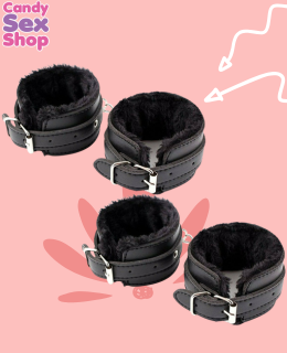 138. Set Bdsm Kit Handcuff Black(ja8136) (2)