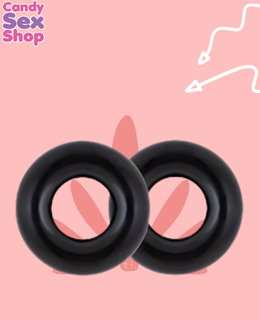 170. Stay Hard   Donut Rings Oversized   Black (ja8507) (3)