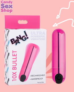 97.  Bg 10x Vibrating Metallic Bullet   Pink (ja6309)