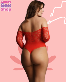 155. Duo Net Key Hole Bra Set – Red (ja7829) (2)