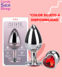 177. Shine Plug Anal Metal CorazÓn Grande Pm 13 (ja8401)