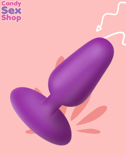 195. Bang! Flexible Vibrating Silicone Butt Plug – Purple (ja8851) (2)