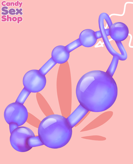 2. Sassy Anal Beads Moradas Hi Basic Chisa (ja3306) (6)