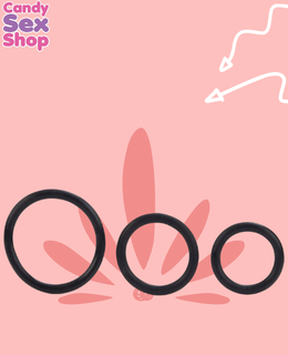 69. Black Rubber Ring   3 Piece Set (ja5897) (4)