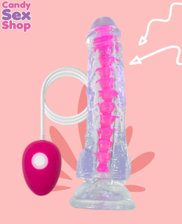 395. Vibrador Dildo Gel   Pink   Qsd 010 A (ja8662) (3)