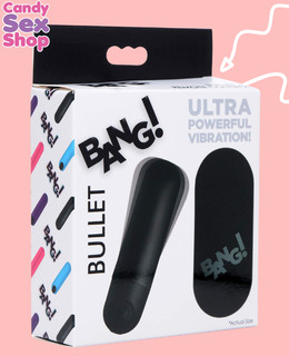 108. (ja6353) Bang! Vibrating Bullet With Remote Control   Black