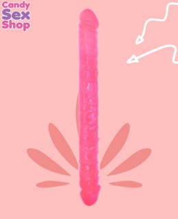 317. Dildo Double Ended 17 Inch   Pink (ja8467) (3)
