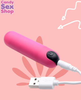 109. (ja5523) Bang! Vibrating Bullet With Remote Control   Pink (2)