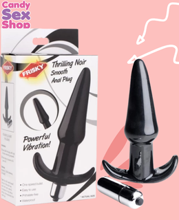 180. Fr Vibrating Thrilling Smooth Anal Plug – Black (ja5525)