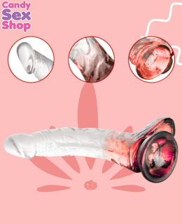 181. Lance´s Cock Clear 8.3 Inch Wballs  Red (ja7266) (2)