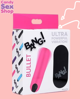 109. (ja5523) Bang! Vibrating Bullet With Remote Control   Pink