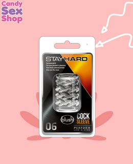 101.  Stay Hard   Cock Sleeve 06   Clear (ja6316)