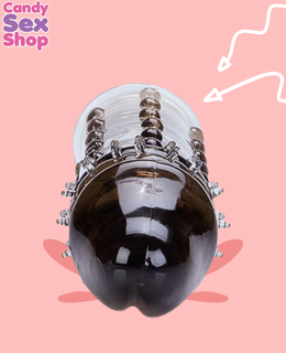 94. Adonis Textured Penis Extension   Smoke (ja8509) (6)