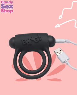 90.  Bang! Silicone Cock Ring & Bullet W Remote Control Black (ja6146) (3)