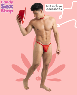 41. TangÓn Broches De Malla Rojo Ta27 (ja8576)