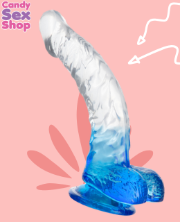 171. Lance´s Cock Clear 8.3 Inch Wballs  Blue (ja7184) (2)