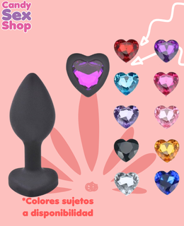 136.  Shine Plug CorazÓn SilicÓn Chico (ja7192)