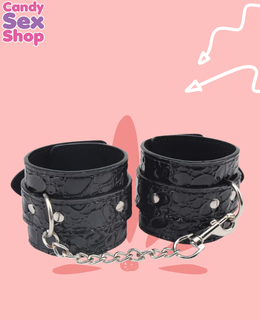 76. Be Good Wrist Cuffs   Black (ja5934) (3)