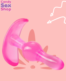 73.  B Yours   Curvy Anal Plug Pink (ja5432) (4)