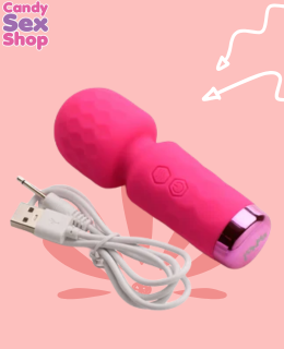311. 10x Mini Silicone Wand   Pink (ja8007) (5)