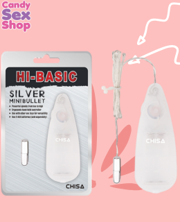 59.  Silver Mini Bullet   White (ja5874)