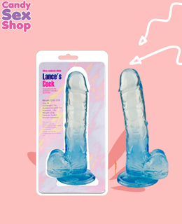 250. Lance´s Cock Jelly Dildo Mediano – Azul (ja7910)