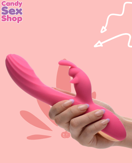 209. Power Bunnies Huggers 10x Silicone Rabbit Vibrator – Pink (ja8231) (4)