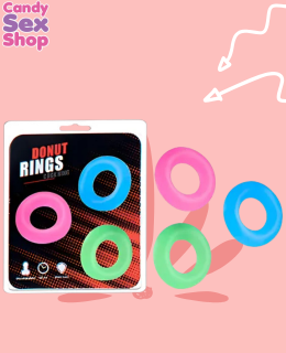 173. Donut Rings Cock Rings 3 Color (ja8452)