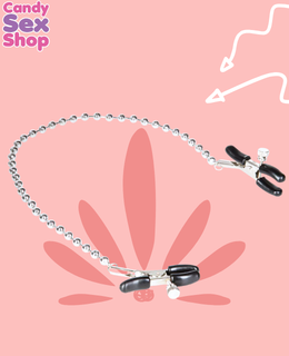150. Nipple Play Silver Beaded Nipple Clamps (ja8802) (3)