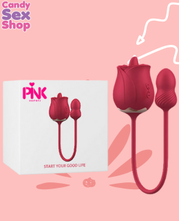 201. French Kiss Vibr With Licking – Red (ja8551)