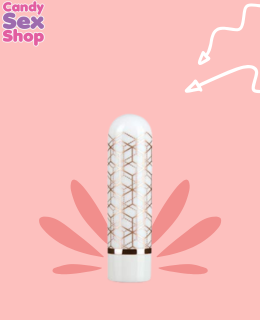 106. (ja6351) The Collection   Glitzy Geo   Rechargeable Bullet   Rose Gold (2)