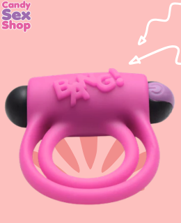 112.  Bang! Cock Ring & Bullet W Remote Control   Pink (ja6587) (6)