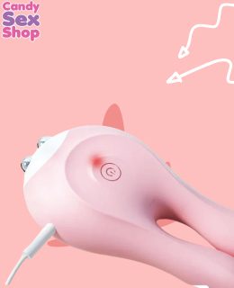188. Rabbit Ears Vibrator – Pink (ja8279) (6)