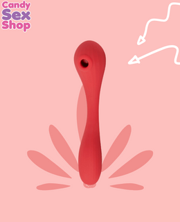 106.  Magic Bobi   2 In 1 Bendable Vibrating   Red (ja6628) (2)