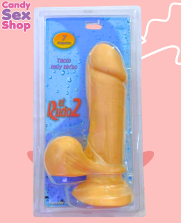 02. Dildo De Latex El Rudo 2   Flesh (ja8434)