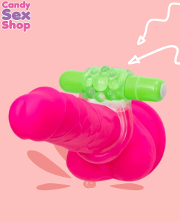 127.  Teaser Vibrating C Ring – Green (ja6914) (2)