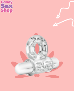 159. Stay Hard   10 Function Vibrating Mega Bull Ring – Clear (ja7208) (3)