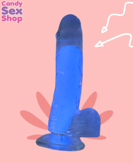 267. Lance´s Cock Jelly Brilla En La Oscuridad Dildo Mediano   Pinkblue (ja8061) (5)