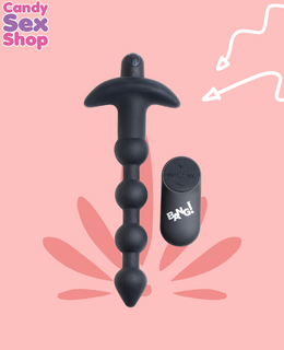18.  Bang! Anal Beads & Remote Control   Black  (ja6538) (2)