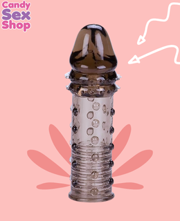 94. Adonis Textured Penis Extension   Smoke (ja8509) (2)