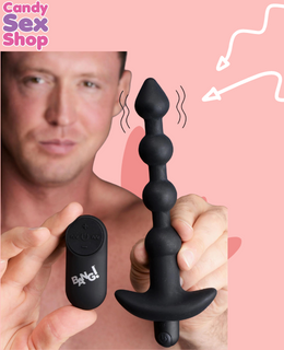 18.  Bang! Anal Beads & Remote Control   Black  (ja6538) (5)