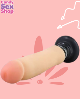 109.  Au Naturel  11 Inch Sensa Feel Magnum Vibratingdong   Beige (ja3648) (3)