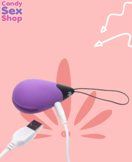 54.  Bang! 10x Vibrating Silicone Egg With Remote Control   Purple (ja6307) (3)