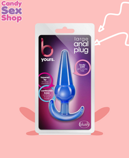 101.  B Yours   Large Anal Plug   Blue (ja5474)