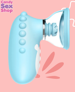 80. Dinosaur Nipple Pump And Flower Collide  Blue (ja8177) (5)