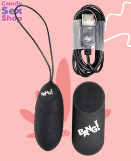 36.  Bang! 28x Nubbed Silicone Egg   Black (ja6306) (4)
