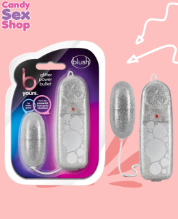115. B Yours   Glitter Power Bullet   Silver (ja6522)