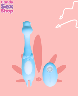 185. Giraffe Vibrator – Teal(ja8246)