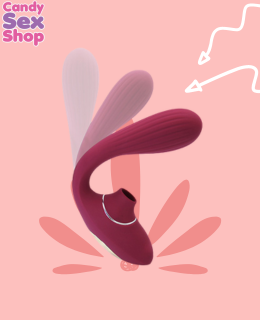 147.dina Wine   2 In 1 Bendable Sucking Vibrator (2)